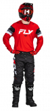 Fly Racing 2024 Kinetic Prix Jugend Motocross-Ausrüstung Rot / Grau / Weiß