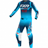 FXR 2024 Revo MX Jugend Motocross-Ausrüstung Arktisches Marineblau / Blau / Weiß