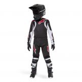 Alpinestars 2024 Racer Lucent Jugend Motocross-Ausrüstung Schwarz / Weiß