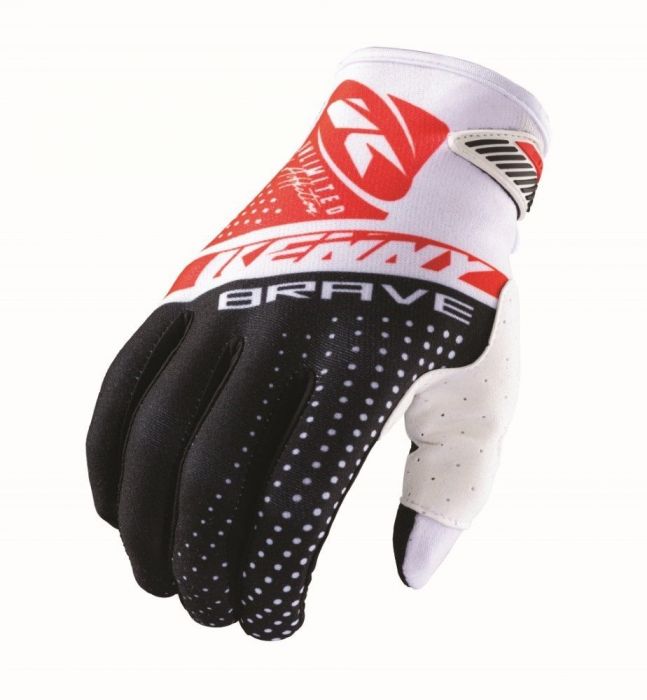 Kenny 2022 Brave Motocross Handschuhe Weiß / Rot Größe 7