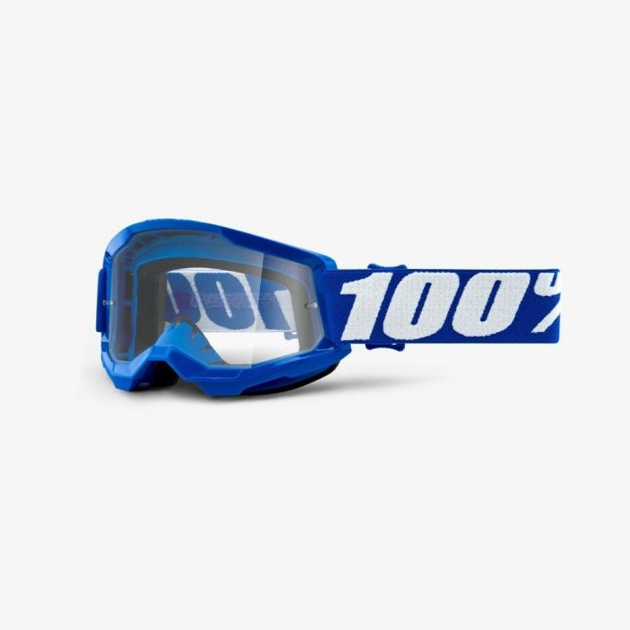 100% 2021 Strata Jeugd Crossbril Blauw (Lens: Helder)