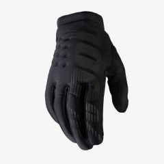 100% Brisker Motocross Handschuhe Schwarz / Grau
