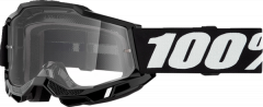 100% 2023 Herbst Accuri 2 Motocross-Brille Session Schwarz (Linse: Klar)